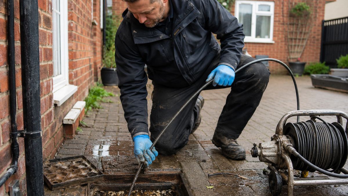Kitchen drain clearance at a house in Haverhill